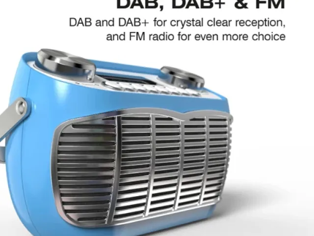 Detroit Retro DAB Radio by Audible Fidelity - Blue - SALE PRICE!!