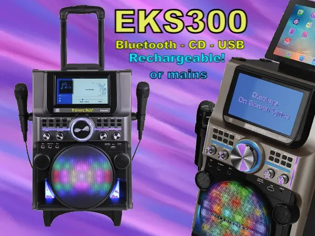 Easy Karaoke EKS300 Bluetooth Portable Karaoke