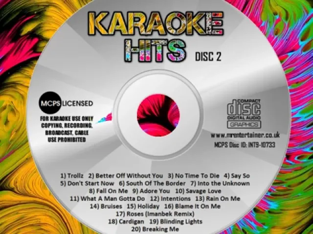 Mr Entertainer Karaoke Hits Disc 2020