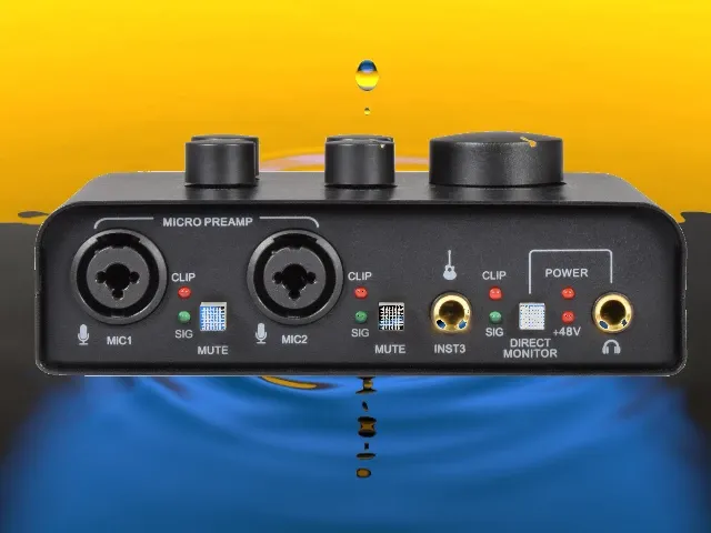 Citronic USB Audio Interface Mic & Instrument