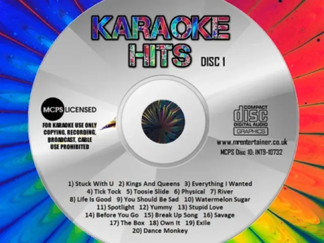 Mr Entertainer Karaoke Hits Disc 2020