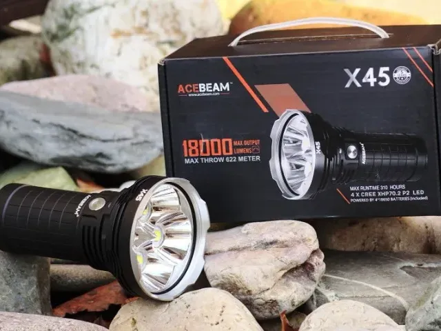 ACEBEAM X45 CREE XHP70 LED Flashlight 6500K Cool White - SALE PRICE